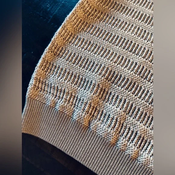 BELATI POINTELLE KNIT BEIGE SHIRT SIZE 5 - Picture 10 of 12